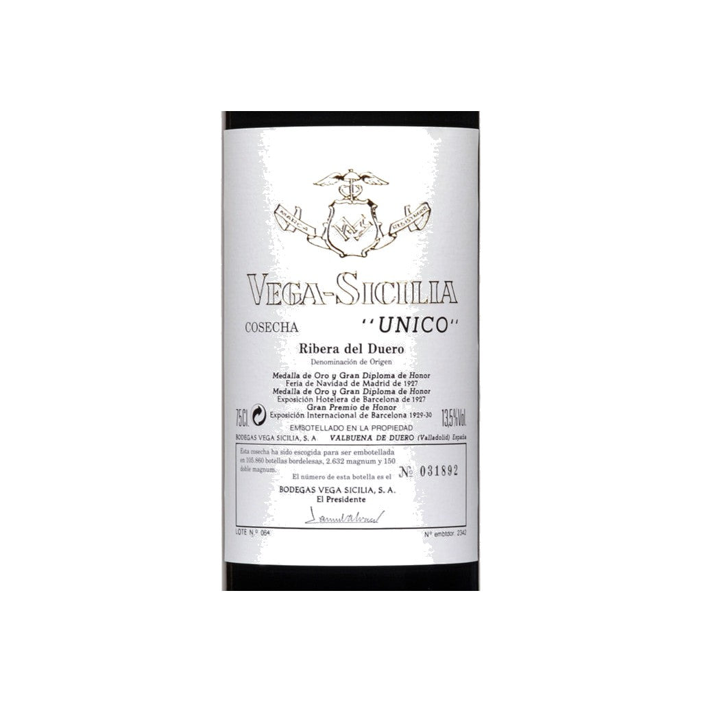 Vega Sicilia Unico 750ml - Disponible en Licorería Grand Gourmet Caracas