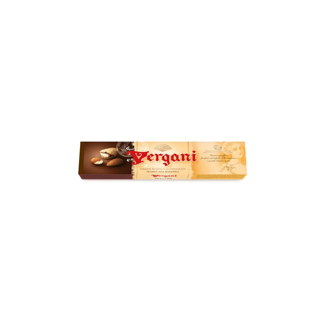 Vergani Torrone Friabile Ricoperto Di Cioccolato Fondente 150g - Comprar online en Grand Gourmet Caracas con delivery