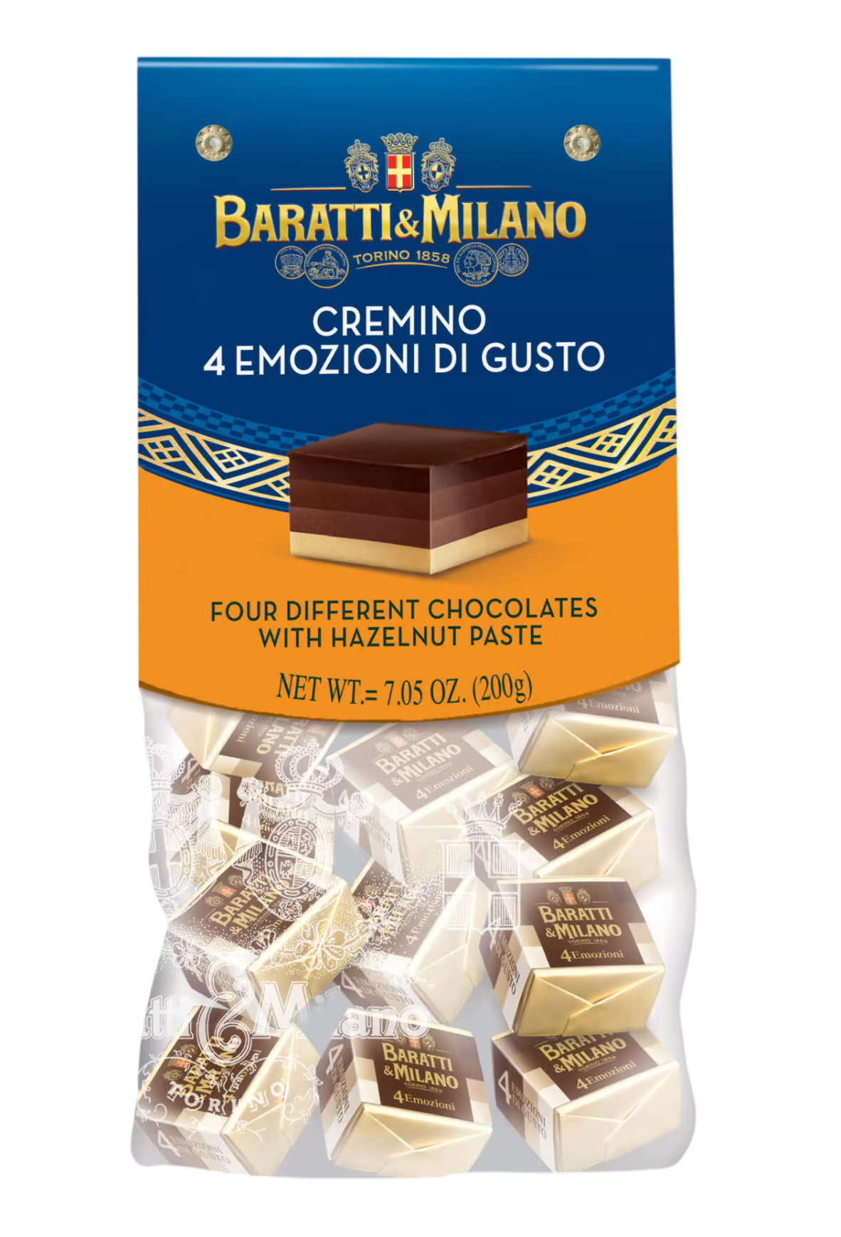 Sacchetto Cremino Quattro Emozioni 200 g