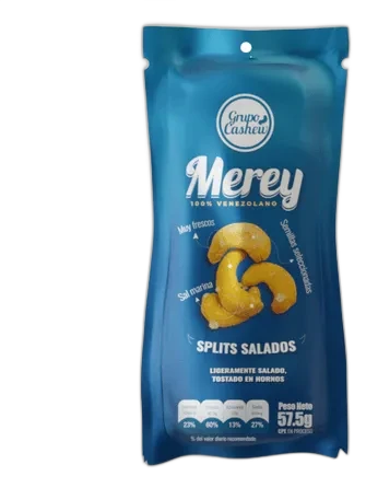 Cashew Merey Splits Salados 57,5g
