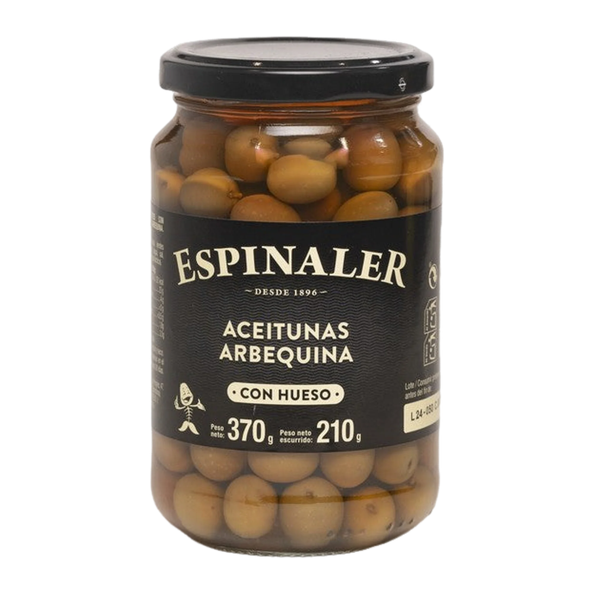Espinaler Classic Aceitunas Arbequinas T370g
