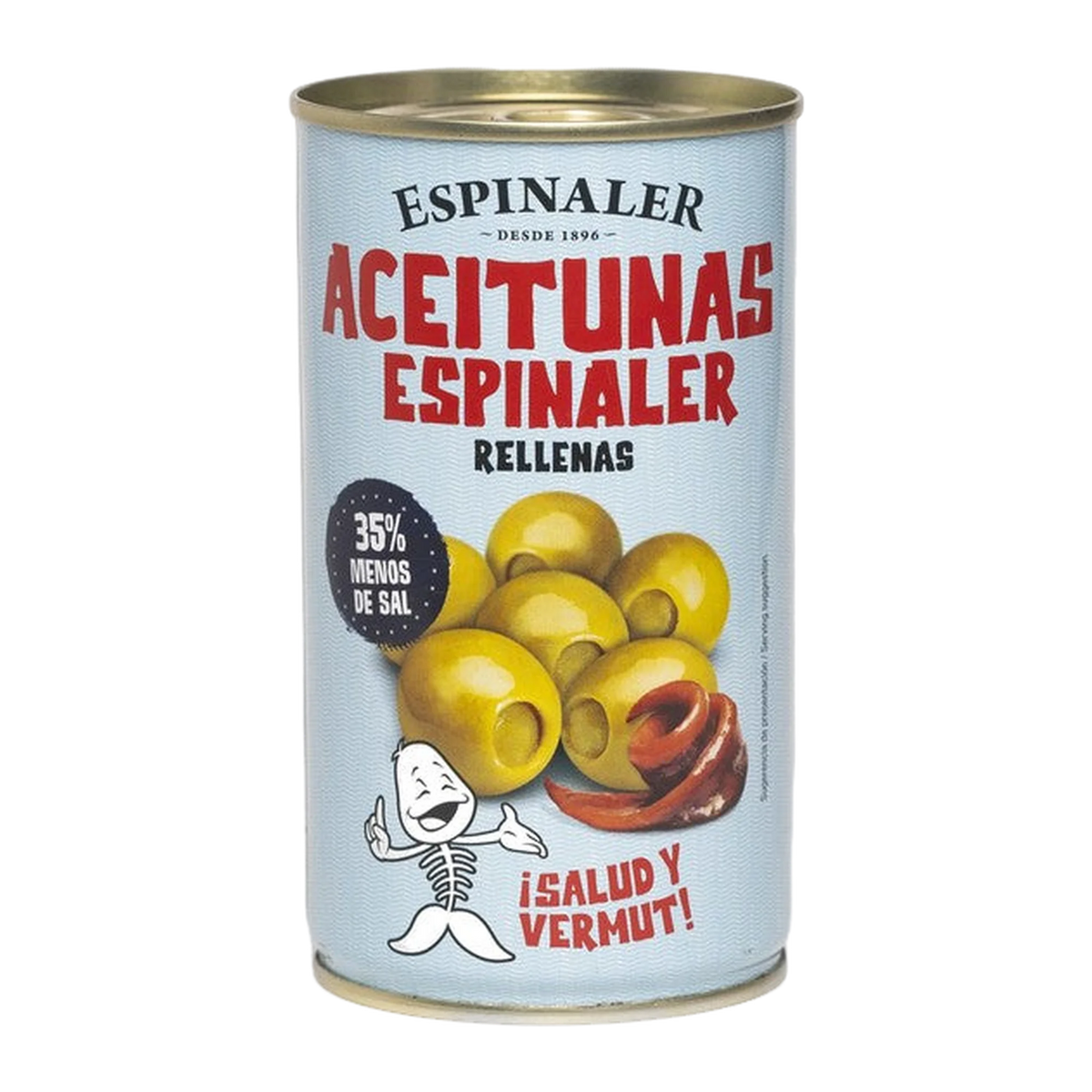 Espinaler Classic Aceitunas Rellenas DE Anchoa Bajas EN Sal 350g