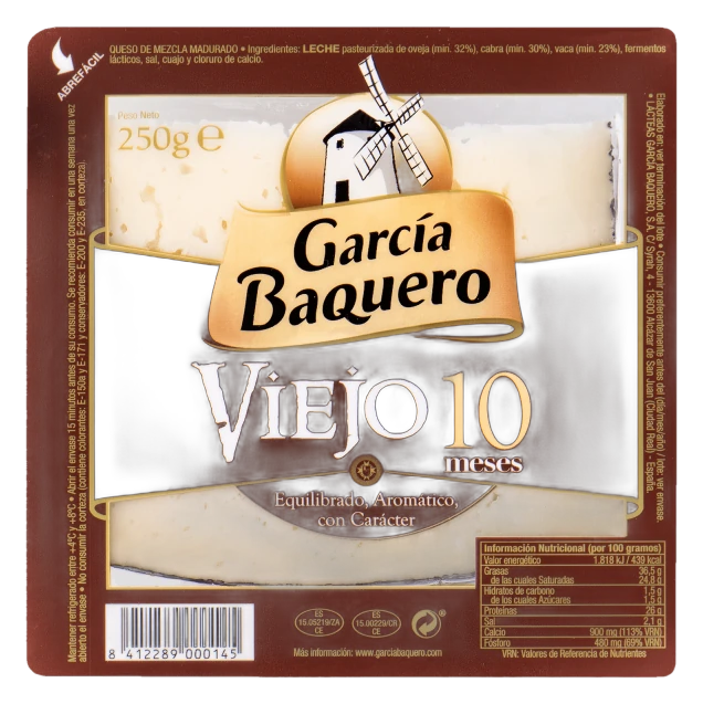 Garcia Baquero Manchego 10 M Cuña 250 G