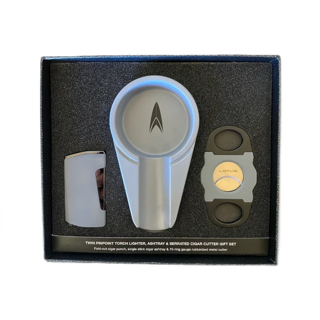 set-de-lotus-gris-cenicero-cortador-encendedor