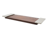 Tabla Grande Madera con Asa de Pewter Metal